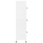 vidaXL Fișet, alb, 38x45x180 cm, oțel