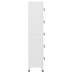 vidaXL Fișet, gri deschis, 38x40x180 cm, oțel vidaXL Fișet, gri deschis, 38x40x180 cm, oțel