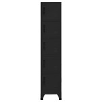 vidaXL Fișet, negru, 38x40x180 cm, oțel vidaXL Fișet, negru, 38x40x180 cm, oțel