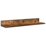 vidaXL Set comodă TV Pe perete 4 pcs Stejar fumuriu Lemn compozit