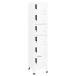 vidaXL Fișet, alb, 38x40x180 cm, oțel vidaXL Fișet, alb, 38x40x180 cm, oțel