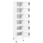 vidaXL Fișet, alb, 38x40x180 cm, oțel vidaXL Fișet, alb, 38x40x180 cm, oțel