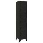 vidaXL Fișet, negru, 38x40x180 cm, oțel vidaXL Fișet, negru, 38x40x180 cm, oțel