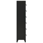 vidaXL Fișet, negru, 38x40x180 cm, oțel vidaXL Fișet, negru, 38x40x180 cm, oțel
