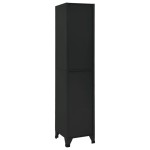 vidaXL Fișet, negru, 38x40x180 cm, oțel vidaXL Fișet, negru, 38x40x180 cm, oțel