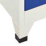 vidaXL Fișet, gri și albastru, 90x45x180 cm, oțel vidaXL Fișet, gri și albastru, 90x45x180 cm, oțel
