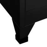 vidaXL Fișet, negru, 90x45x180 cm, oțel vidaXL Fișet, negru, 90x45x180 cm, oțel