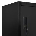 vidaXL Fișet, negru, 90x45x180 cm, oțel vidaXL Fișet, negru, 90x45x180 cm, oțel
