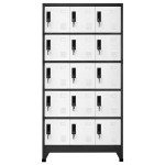 vidaXL Fișet, antracit și alb, 90x40x180 cm, oțel vidaXL Fișet, antracit și alb, 90x40x180 cm, oțel