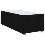 vidaXL Cadru de pat cu saltea Negru 80 x 200 cm țesătură