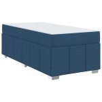 vidaXL Cadru de pat albastru 120 x 190 cm țesătură