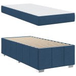 vidaXL Cadru de pat albastru 120 x 190 cm țesătură