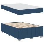 vidaXL Cadru de pat albastru 120 x 200 cm țesătură