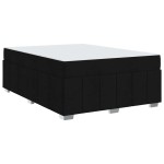 vidaXL Cadru de pat cu saltea Negru 140 x 200 cm țesătură