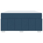 vidaXL Cadru de pat cu saltea albastru 140 x 200 cm țesătură