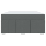 vidaXL Cadru de pat cu saltea Gri închis 160 x 200 cm țesătură