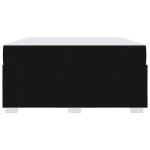 vidaXL Cadru de pat cu saltea Negru 160 x 200 cm țesătură