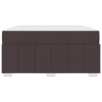 vidaXL Cadru de pat cu saltea Maro închis 160 x 200 cm țesătură