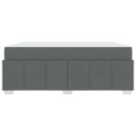 vidaXL Cadru de pat cu saltea Gri închis 180 x 200 cm țesătură