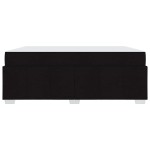 vidaXL Cadru de pat cu saltea Negru 180 x 200 cm țesătură