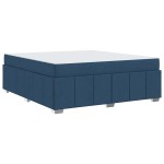 vidaXL Cadru de pat cu saltea albastru 180 x 200 cm țesătură