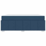 vidaXL Cadru de pat cu saltea albastru 180 x 200 cm țesătură
