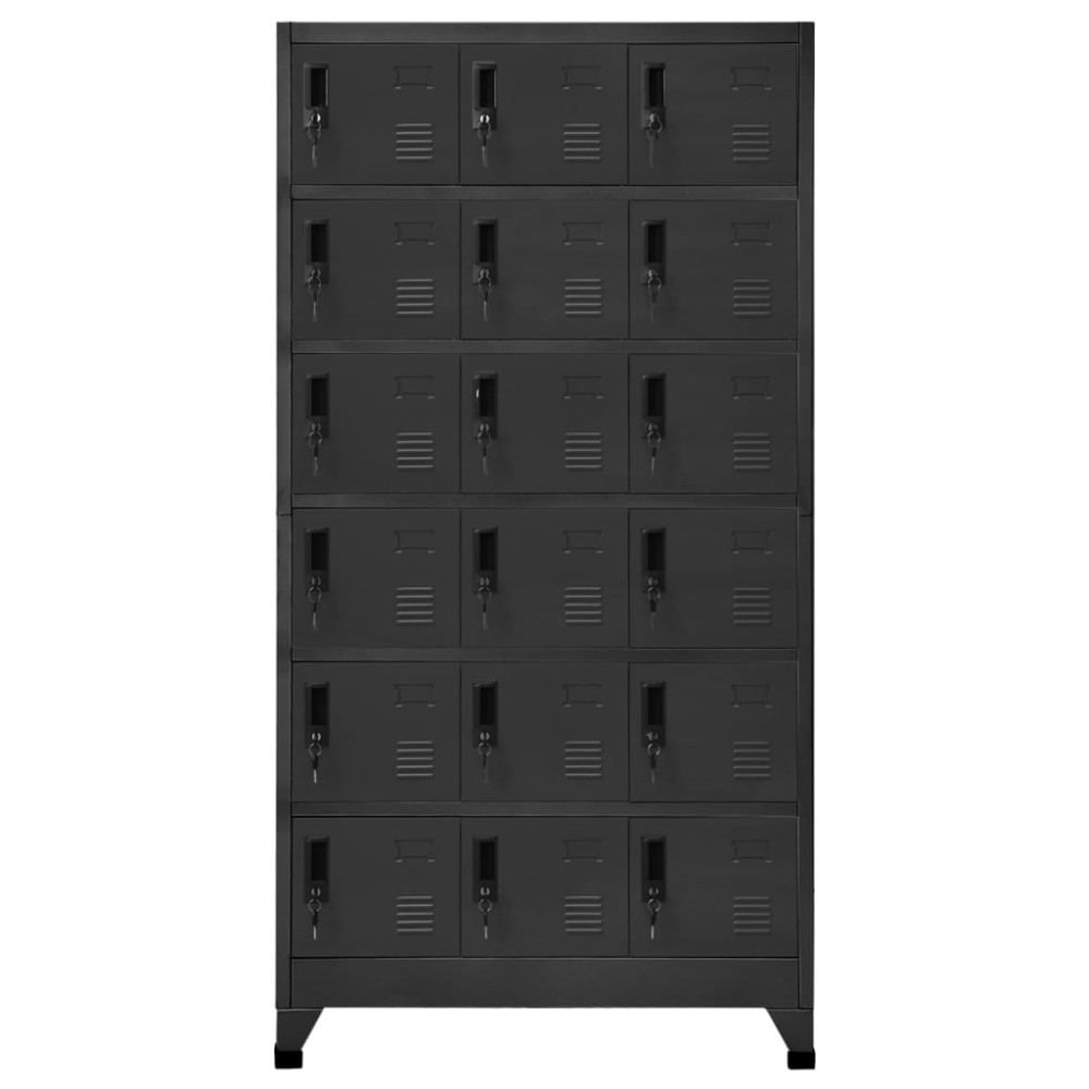 vidaXL Fișet, antracit, 90x40x180 cm, oțel