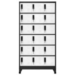 vidaXL Fișet, antracit și alb, 90x40x180 cm, oțel vidaXL Fișet, antracit și alb, 90x40x180 cm, oțel