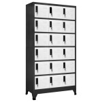 vidaXL Fișet, antracit și alb, 90x40x180 cm, oțel vidaXL Fișet, antracit și alb, 90x40x180 cm, oțel