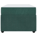 vidaXL Cadru de pat cu saltea Verde închis 90 x 200 cm Catifea