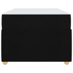 vidaXL Cadru de pat cu saltea cu saltea Negru 100 x 200 cm țesătură