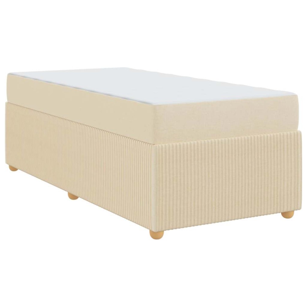 vidaXL Cadru de pat Altele Crem 100 x 200 cm țesătură