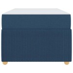 vidaXL Cadru de pat cu saltea cu saltea albastru 100 x 200 cm țesătură