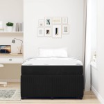 vidaXL Cadru de pat cu saltea cu saltea Negru 120 x 190 cm Catifea