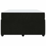 vidaXL Cadru de pat cu saltea cu saltea Negru 120 x 190 cm Catifea