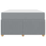 vidaXL Cadru de pat cu saltea Gri deschis 120 x 200 cm țesătură