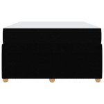 vidaXL Cadru de pat cu saltea cu saltea Negru 120 x 200 cm țesătură