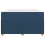 vidaXL Cadru de pat cu saltea cu saltea albastru 120 x 200 cm țesătură vidaXL Cadru de pat cu saltea cu saltea albastru 120 x 200 cm țesătură