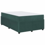 vidaXL Cadru de pat cu saltea Verde închis 120 x 200 cm Catifea