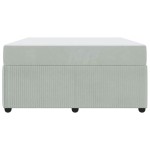 vidaXL Cadru de pat cu saltea Gri deschis 140 x 200 cm Catifea