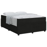 vidaXL Cadru de pat cu saltea cu saltea Negru 160 x 200 cm Catifea