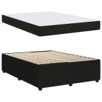 vidaXL Cadru de pat cu saltea cu saltea Negru 160 x 200 cm Catifea