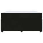 vidaXL Cadru de pat cu saltea cu saltea Negru 160 x 200 cm Catifea