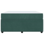 vidaXL Cadru de pat cu saltea Verde închis 160 x 200 cm Catifea