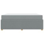 vidaXL Cadru de pat cu saltea Gri deschis 180 x 200 cm țesătură