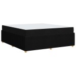 vidaXL Cadru de pat cu saltea cu saltea Negru 180 x 200 cm țesătură