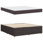 vidaXL Cadru de pat cu saltea Maro închis 180 x 200 cm țesătură