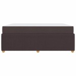vidaXL Cadru de pat cu saltea Maro închis 180 x 200 cm țesătură