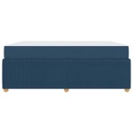 vidaXL Cadru de pat cu saltea cu saltea albastru 180 x 200 cm țesătură
