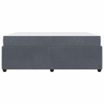 vidaXL Cadru de pat cu saltea Gri închis 180 x 200 cm Catifea